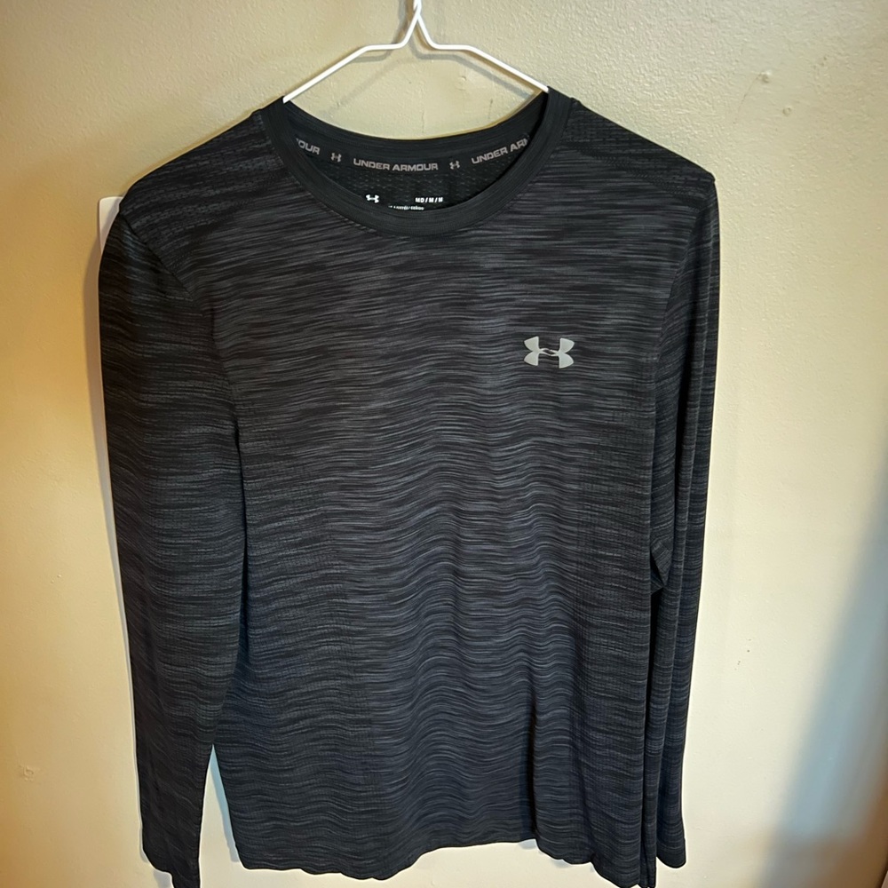 Under Armour black long sleeve size M. Worn once, perfect condition